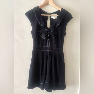 Elevenses Black romper with Elegant Detailing 532